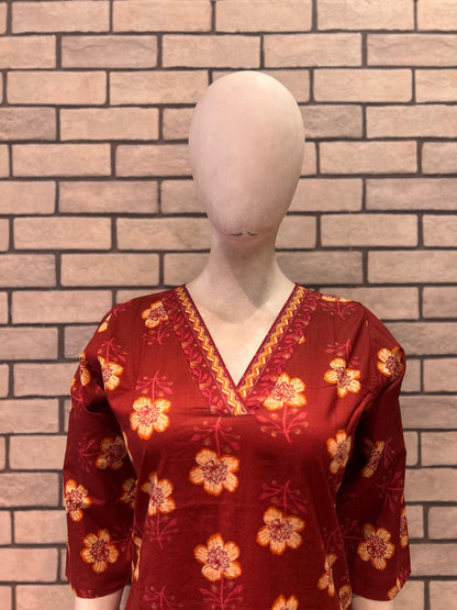 Cotton Kurta Pant Set