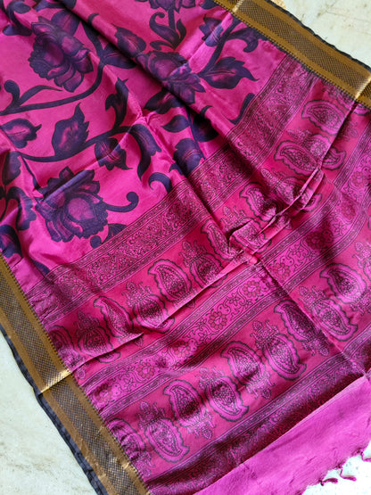 Kalamkari Silk Dupatta