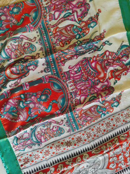 Kalamkari Silk Dupatta