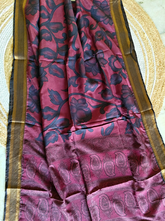 Kalamkari Silk Dupatta