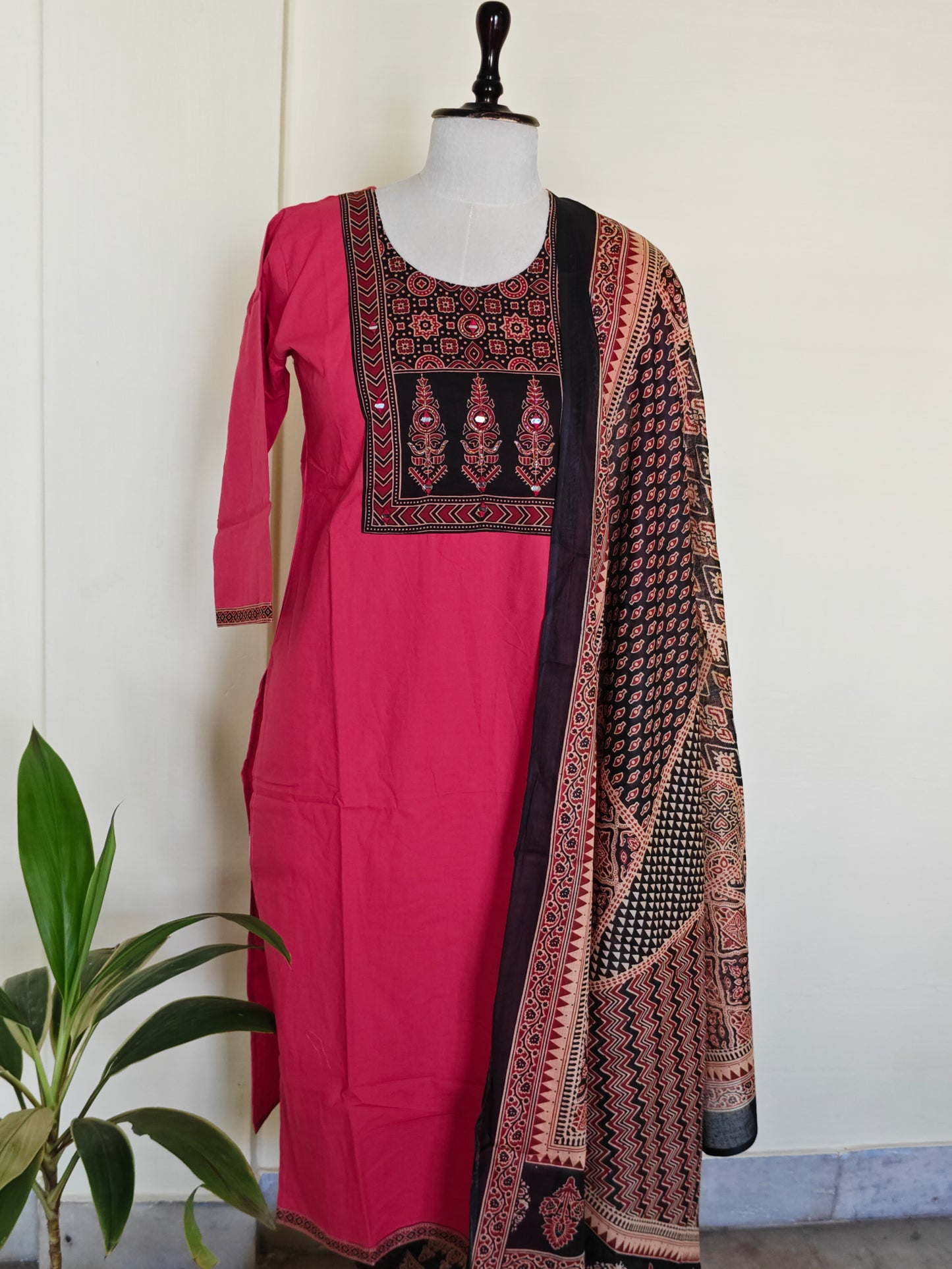 Ajrakh Cotton Salwar Set