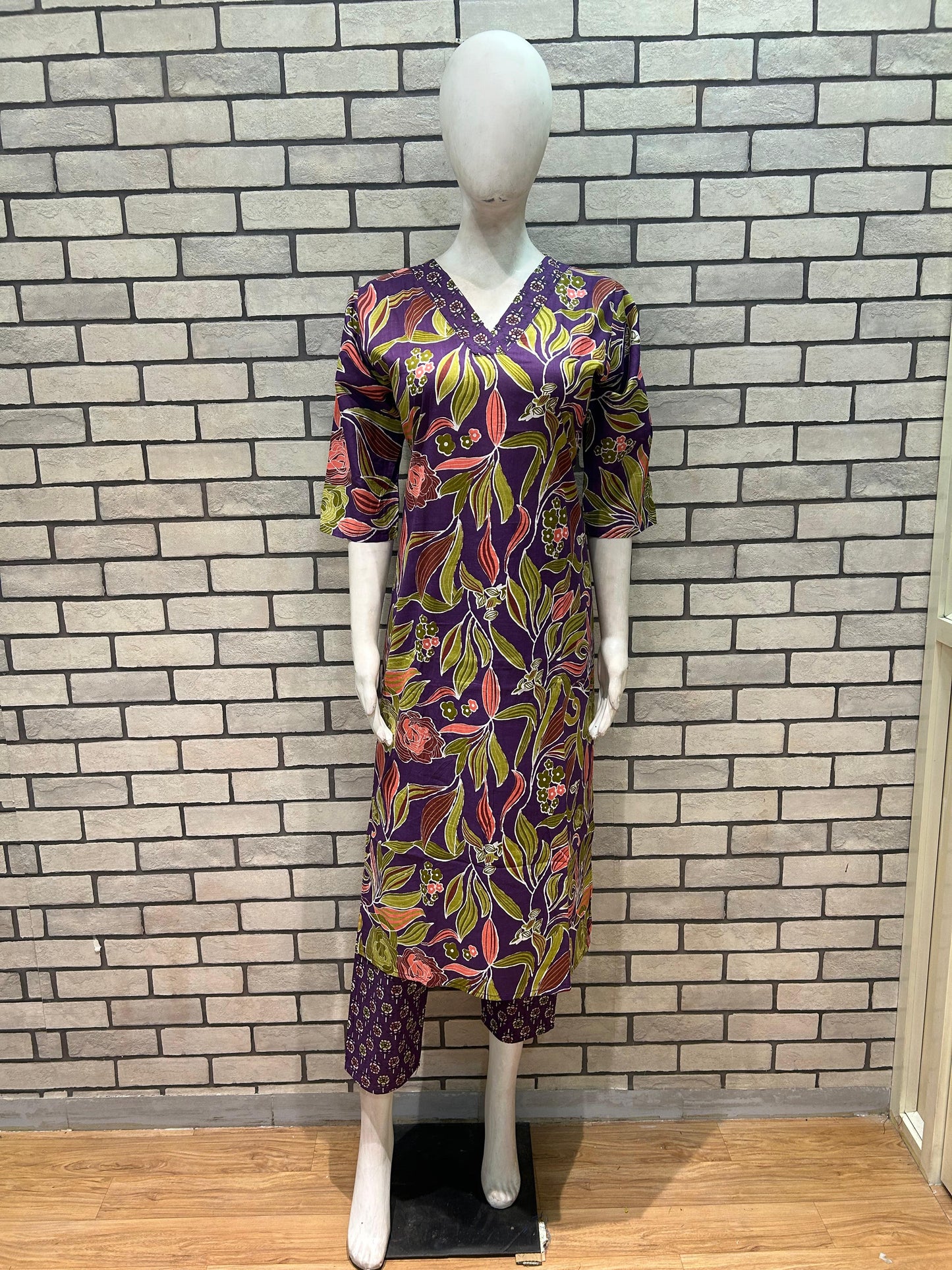 Cotton Kurta Pant Set