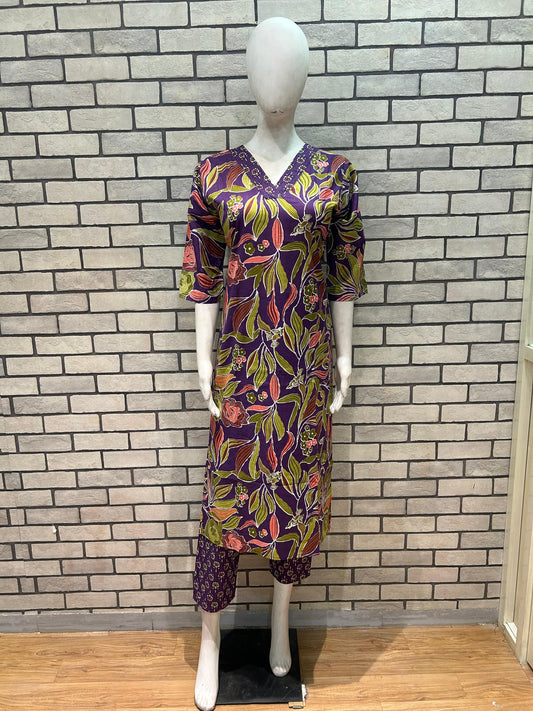 Cotton Kurta Pant Set