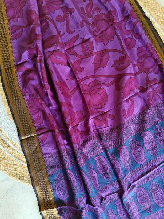 Kalamkari Silk Dupatta
