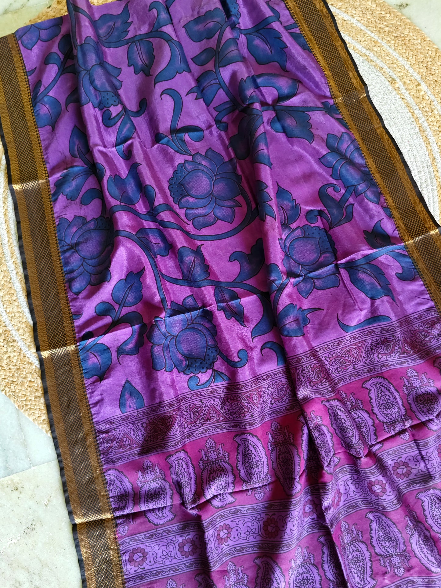 Kalamkari Silk Dupatta