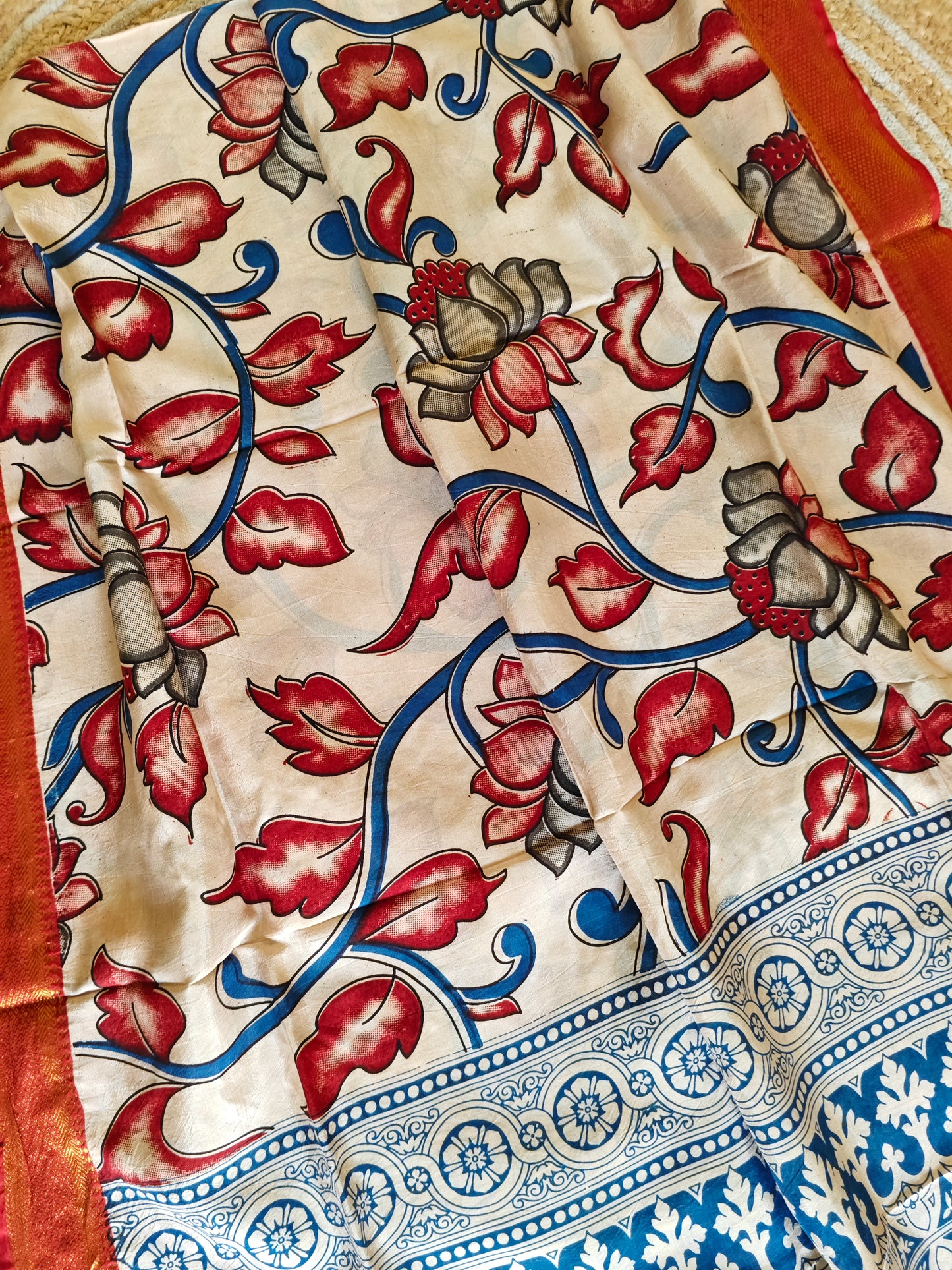 Kalamkari Silk Dupatta