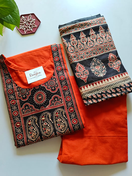 Ajrakh Cotton Salwar set