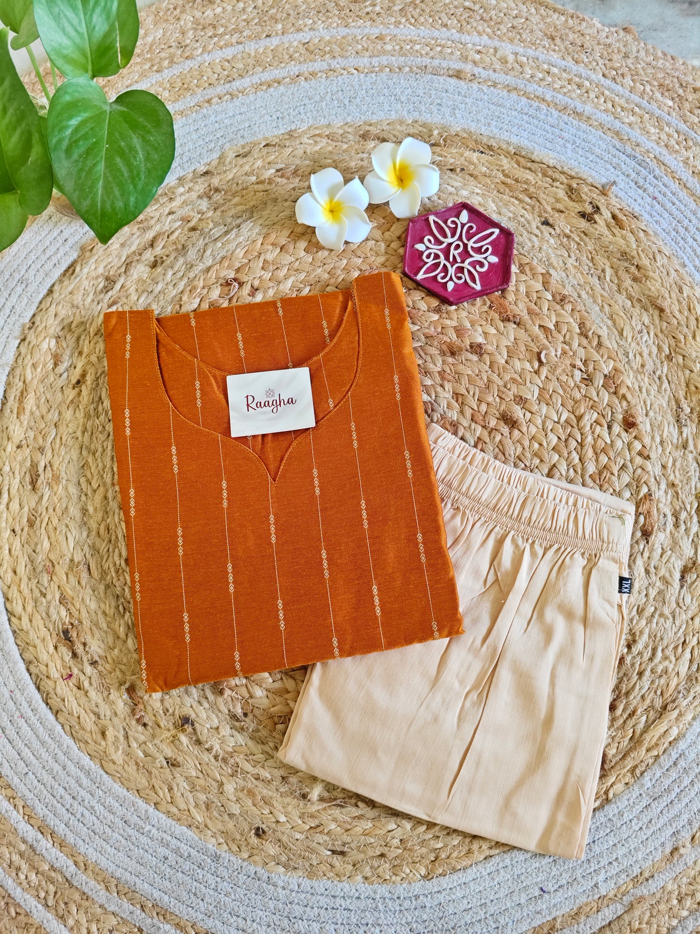 Rawsilk Kurti Pant Set
