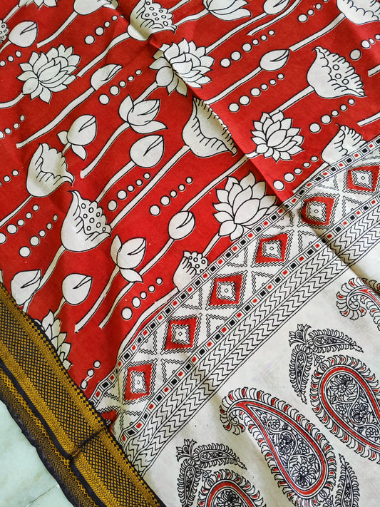 Kalamkari Silk Dupatta