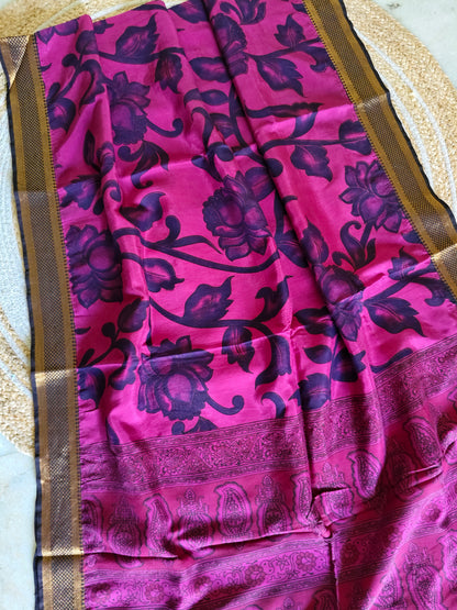 Kalamkari Silk Dupatta