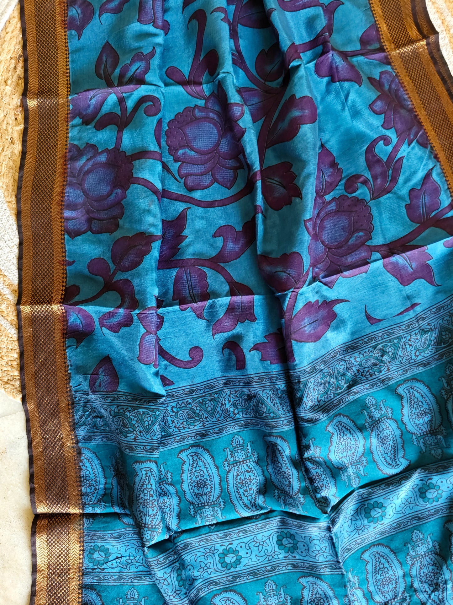 Kalamkari Silk Dupatta