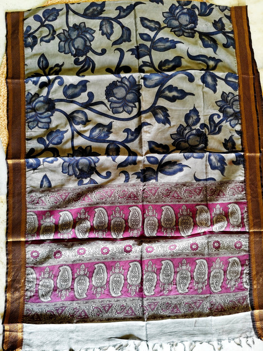 Kalamkari Silk Dupatta